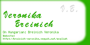 veronika breinich business card